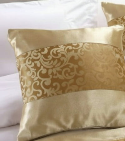 High grade and simple modern luxury gold bed cover, bed end cushion and pillow case