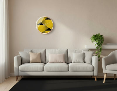 Geometric Nordic Style Abstract Picture Series Clocks