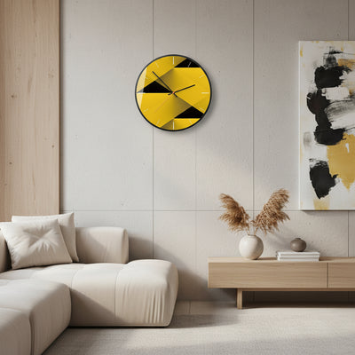 Geometric Nordic Style Abstract Picture Series Clocks