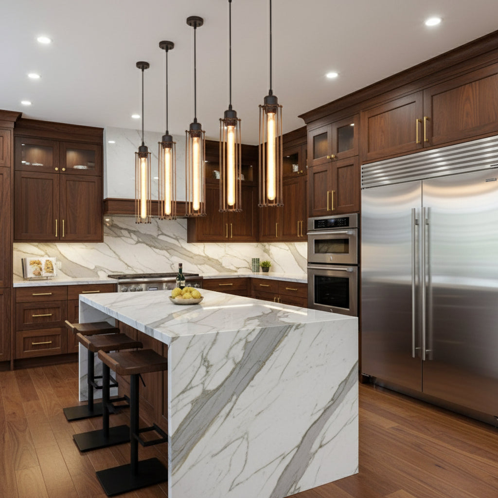 Retro wrought iron chandelier