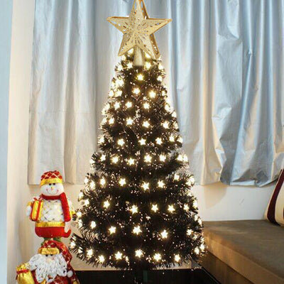 Christmas Tree Topper Star Lighted 3D Glitter