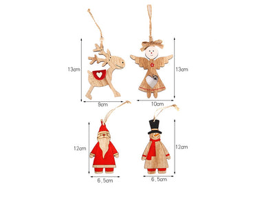 Home Christmas Wooden Angel Decorations