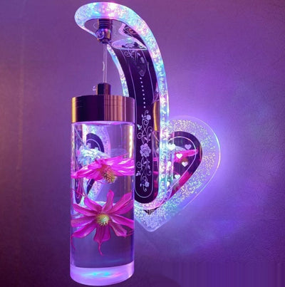 Oval Acrylic Crystal Hanging Decorative Wall Lamp