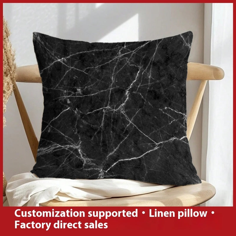 Abstract Oil Painting Linen Pillow Cover